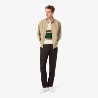 Polo a rayas de corte clásico para hombre, fabricado en Francia