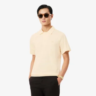 Polo bordado de cuello abierto Paris Classic Fit para hombre
