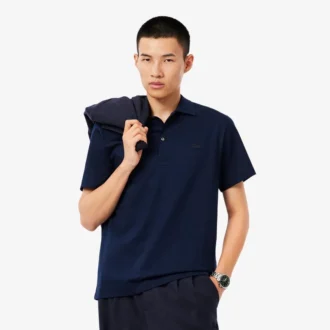 Polo bordado de cuello abierto Paris Classic Fit para hombre