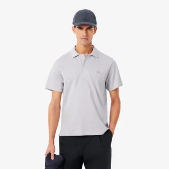 Polo bordado de cuello abierto Paris Classic Fit para hombre
