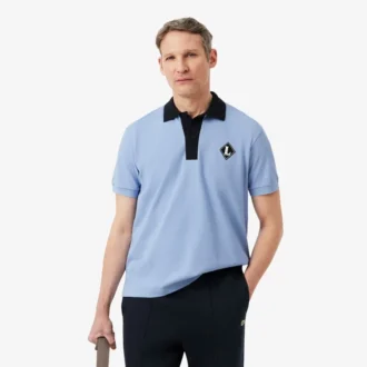 Polo con insignia de corte clásico fabricado en Francia