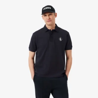 Polo con insignia de corte clásico fabricado en Francia
