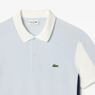 Polo de corte regular para hombre con bloques de color