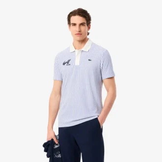 Polo de golf a rayas termorregulador para hombre