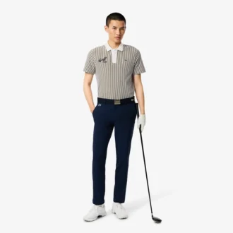 Polo de golf a rayas termorregulador para hombre