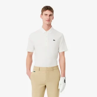 Polo de golf con protección UV de corte regular para hombre