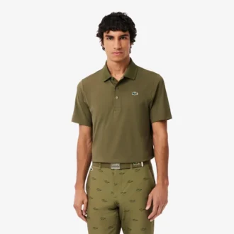 Polo de golf con protección UV de corte regular para hombre
