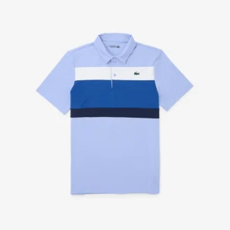 Polo de golf de corte regular para hombre con bloques de color