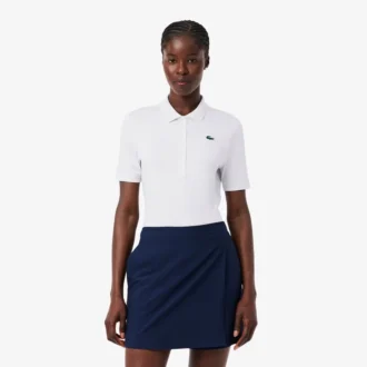 Polo de golf elástico Slim Fit con protección UV
