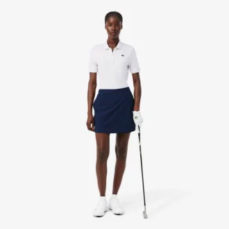 Polo de golf elástico Slim Fit con protección UV