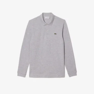 Polo de manga larga L.12.12 de corte ajustado para hombre