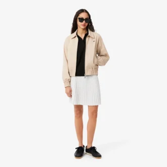 Polo de piqué de corte holgado para mujer