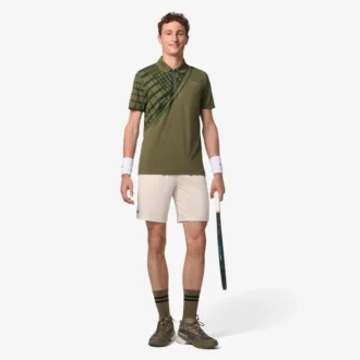 Polo de tenis Ultra Dry estampado de corte ajustado para hombre