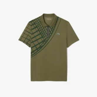 Polo de tenis Ultra Dry estampado de corte ajustado para hombre