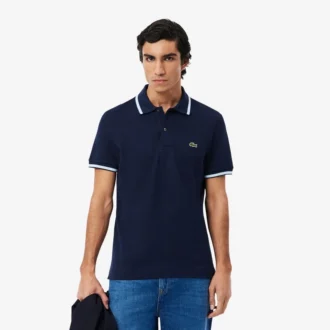 Polo L.12.12 con detalles decorativos de corte regular para hombre