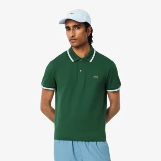 Polo L.12.12 con detalles decorativos de corte regular para hombre
