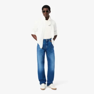 Polo L.12.12 de corte clásico con bolsillo para hombre