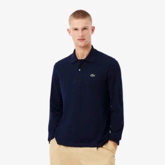 Polo L.12.12 de manga larga y corte clásico para hombre