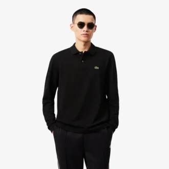 Polo L.12.12 de manga larga y corte clásico para hombre