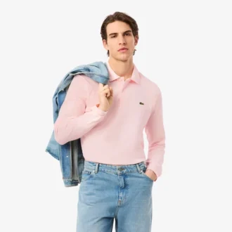 Polo L.12.12 de manga larga y corte clásico para hombre
