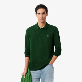Polo L.12.12 de manga larga y corte clásico para hombre