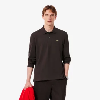 Polo L.12.12 de manga larga y corte clásico para hombre