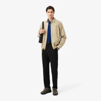 Polo L.12.12 de manga larga y corte clásico para hombre