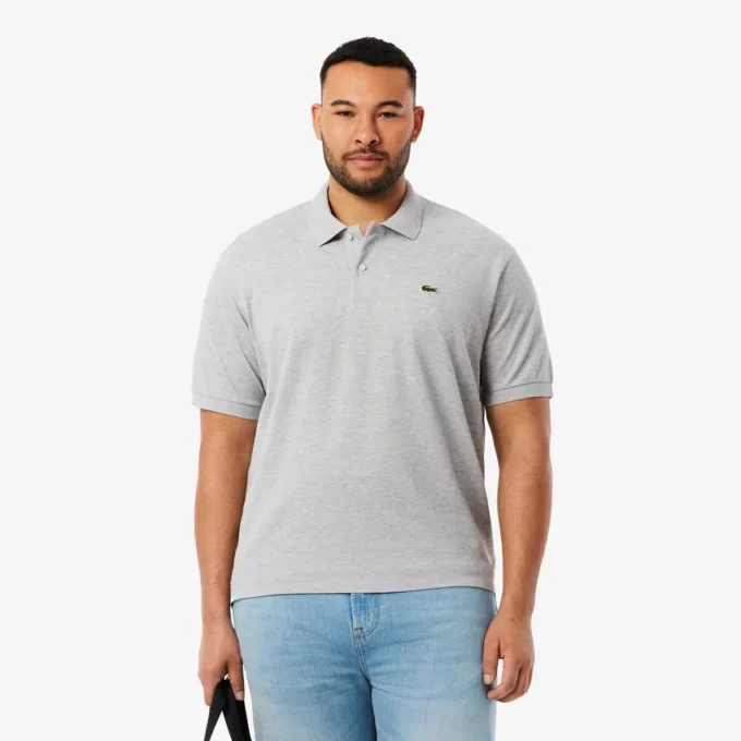 Polo L.12.12 jaspeado de corte clásico para hombre