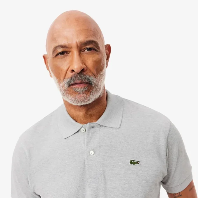 Polo L.12.12 jaspeado de corte clásico para hombre