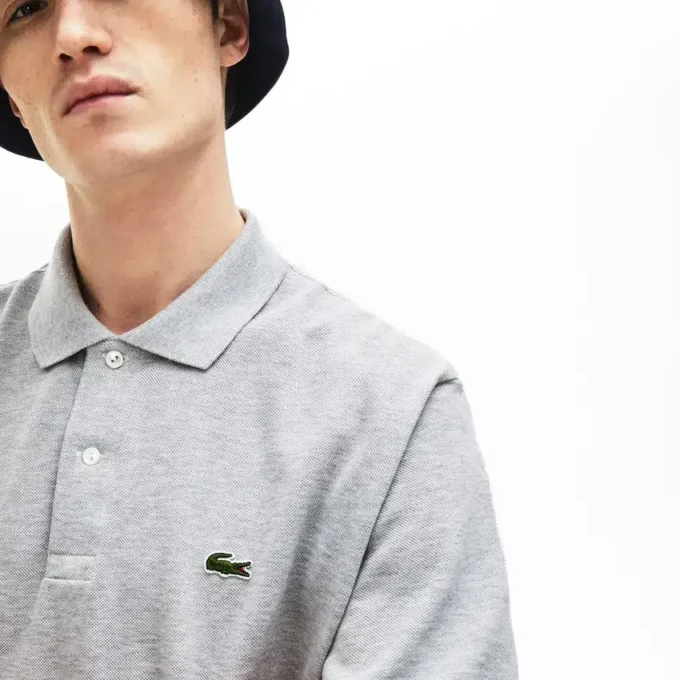 Polo L.12.12 jaspeado de corte clásico para hombre