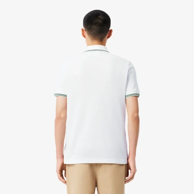 Polo L.12.12 para hombre de corte regular con detalles decorativos