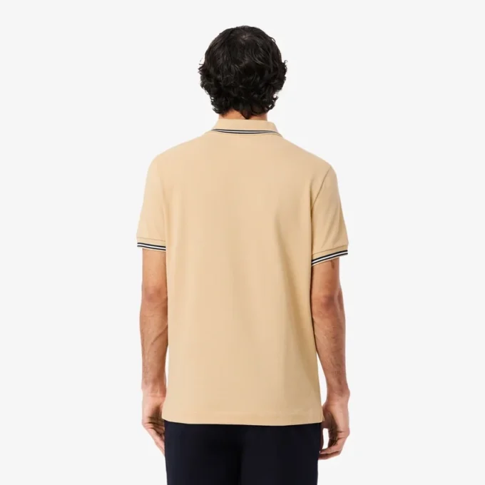 Polo L.12.12 para hombre de corte regular con detalles decorativos