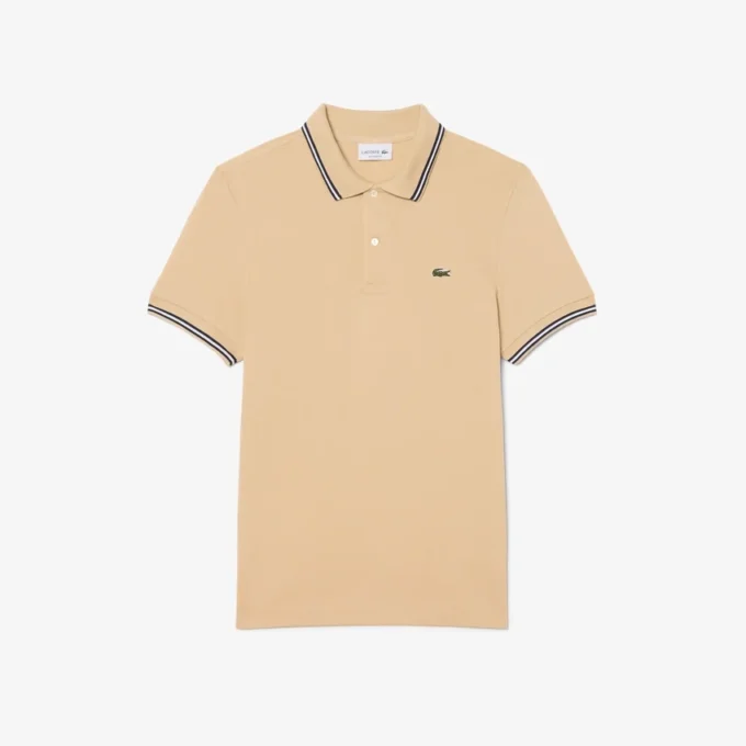 Polo L.12.12 para hombre de corte regular con detalles decorativos