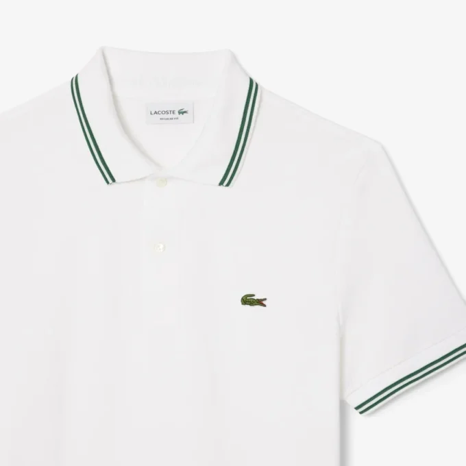 Polo L.12.12 para hombre de corte regular con detalles decorativos