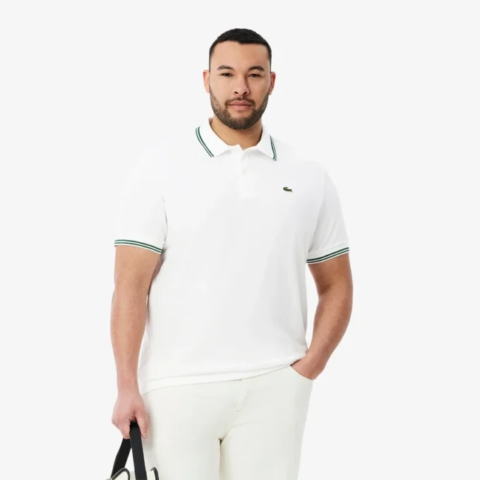 Polo L.12.12 para hombre de corte regular con detalles decorativos