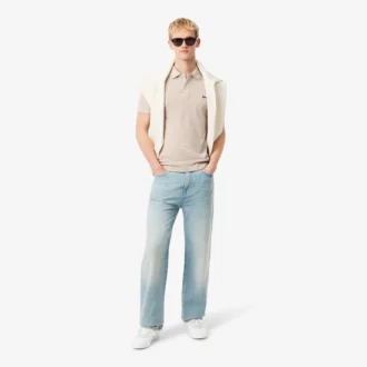 Polo L.12.12 Piqua de corte ajustado para hombre