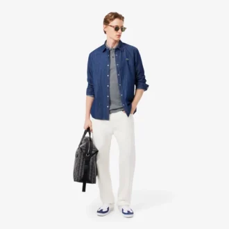 Polo L.12.12 Piqua de corte ajustado para hombre