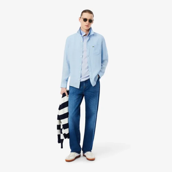 Polo L.12.12 Piqua de corte ajustado para hombre