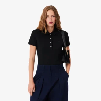 Polo L.12.12 Slim Fit Stretch Mini Piqua para mujer