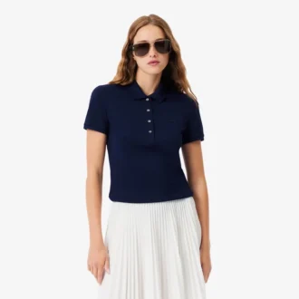 Polo L.12.12 Slim Fit Stretch Mini Piqua para mujer