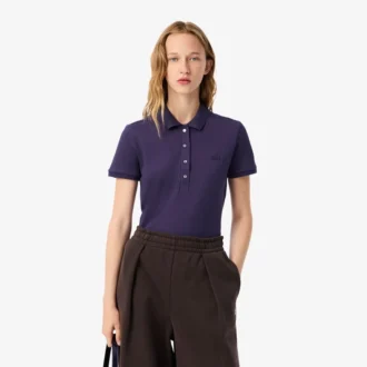 Polo L.12.12 Slim Fit Stretch Mini Piqua para mujer