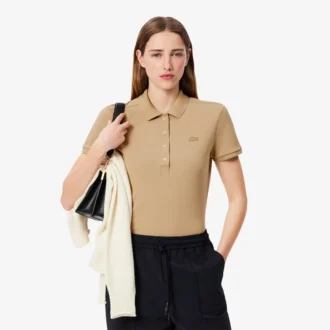 Polo L.12.12 Slim Fit Stretch Mini Piqua para mujer