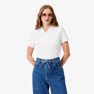Polo L.12.12 Slim Fit Stretch Mini Piqua para mujer