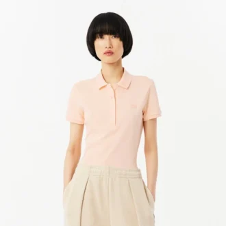 Polo L.12.12 Slim Fit Stretch Mini Piqua para mujer