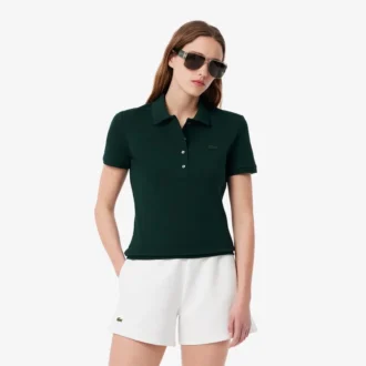 Polo L.12.12 Slim Fit Stretch Mini Piqua para mujer