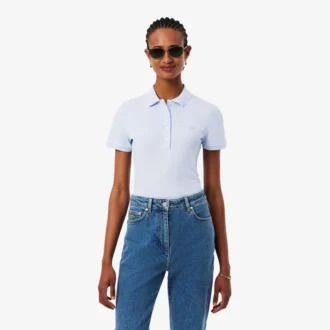 Polo L.12.12 Slim Fit Stretch Mini Piqua para mujer