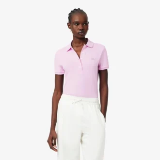Polo L.12.12 Slim Fit Stretch Mini Piqua para mujer
