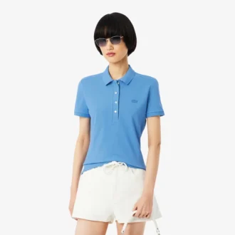 Polo L.12.12 Slim Fit Stretch Mini Piqua para mujer