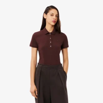 Polo L.12.12 Slim Fit Stretch Mini Piqua para mujer