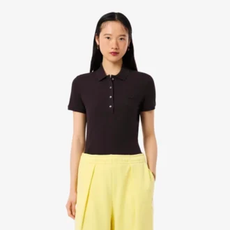 Polo L.12.12 Slim Fit Stretch Mini Piqua para mujer